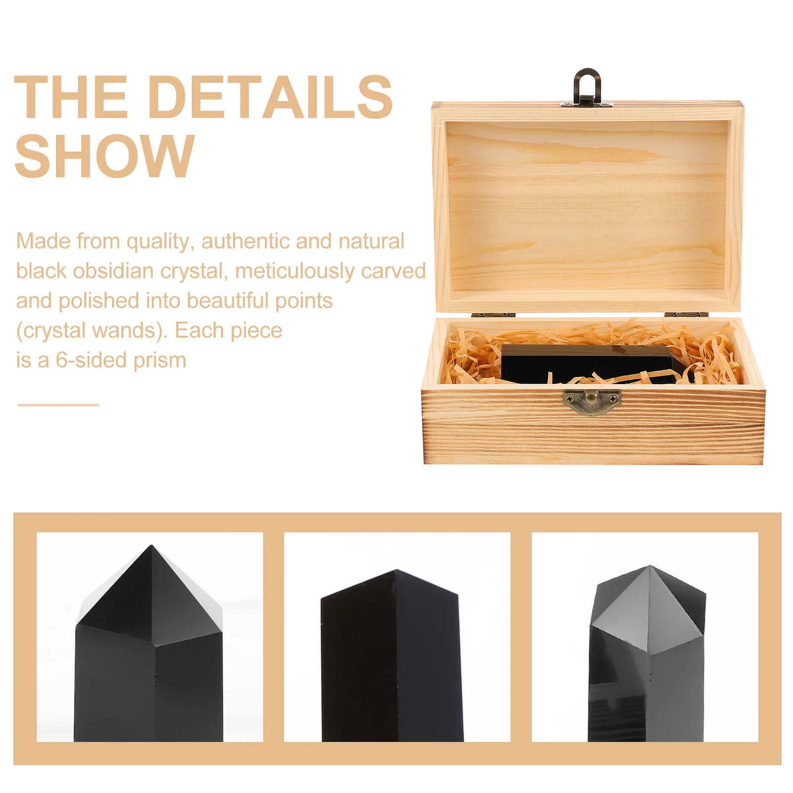 

Obsidian Crystal Desktop Adornment Decorations Decorative Stone Ornament Creative Accessories