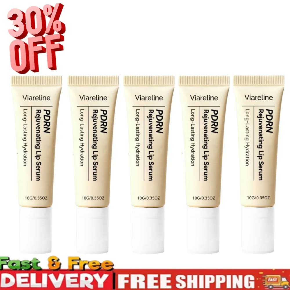 Viareline PDRN Rejuvenating Lip Serum 10g Long Lasting Hydrating Moisturizing Balm Anti Chapping Dryness Night Mask Care Cream