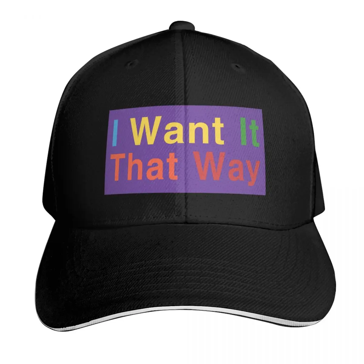 

I Want It That Way Baseball Cap sun hat Fashion Beach Luxury Cap birthday Luxury Woman Men's