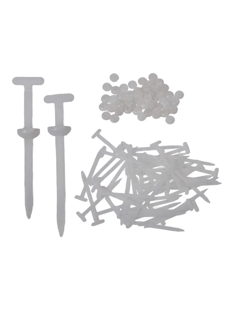 150pcs White Nylon Cable Ties 9x2cm Self Locking Fasteners For Automotive Car Repair Wire Harness Bumper Trim Plastic Clips