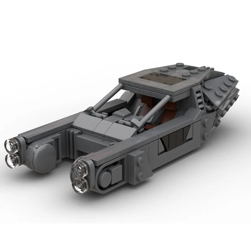 MOC Kreativ-Spielserie 2049 Technisches Flugzeug Mini-Luftschiff Maßstabsgetreues Fahrzeug Baustein-Set K's Spinner Bladeds-Runner Modell – Detail 3