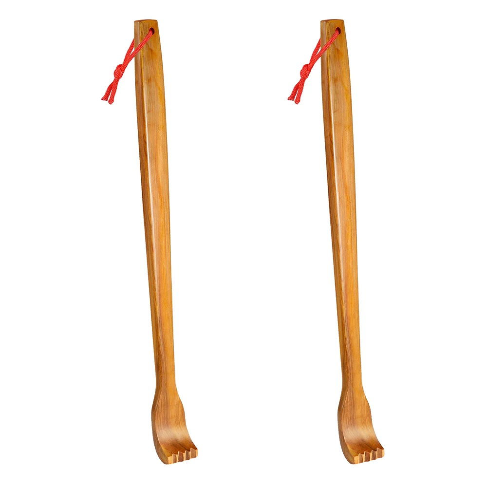 

Long Handle Back Scratcher 2pcs Wooden Massage Rake for Body and Shoulder Relief Scratching Tool Health Care