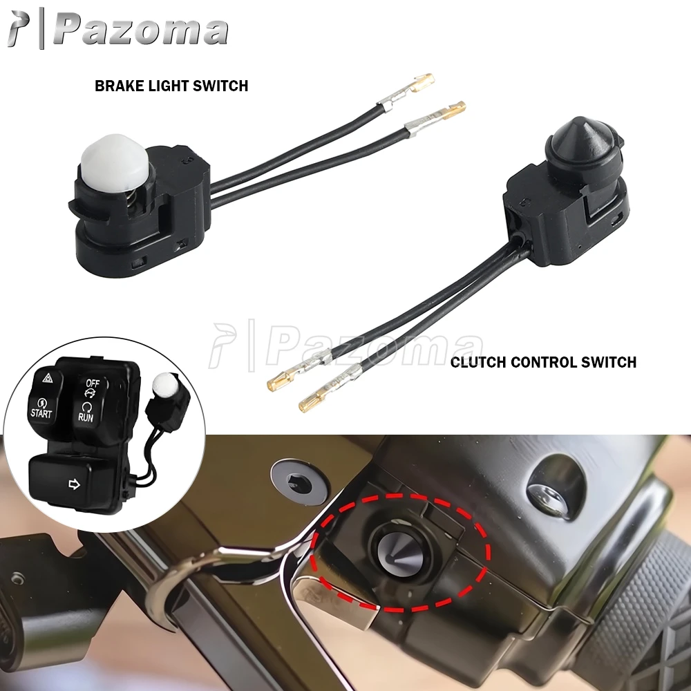 71500117 Kupplungsverriegelungs-Sicherheitsschalter 71500118 Vordere Bremslichtschalter für Harley Softail FXST FLST Dyna FXD Sporster XL883