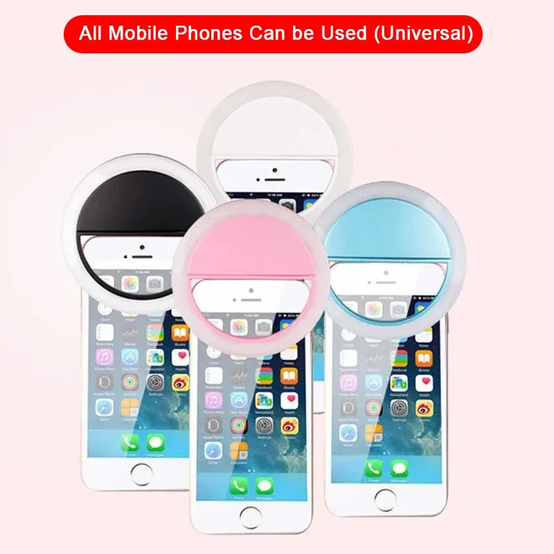 البث المباشر ملء ضوء الهاتف النار الذاتي البث المباشر ضوء تبييض كاميرا داخلية صغيرة محمولة لدعائم التصوير Tiktok
