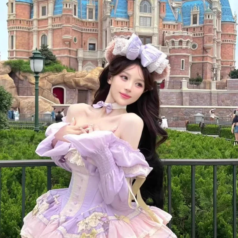 Serre-tête Duffy Bear de dessin animé, serre-tête à nœud Fraise Shirley Rose, jolie pince à cheveux pour femmes, accessoire photo.