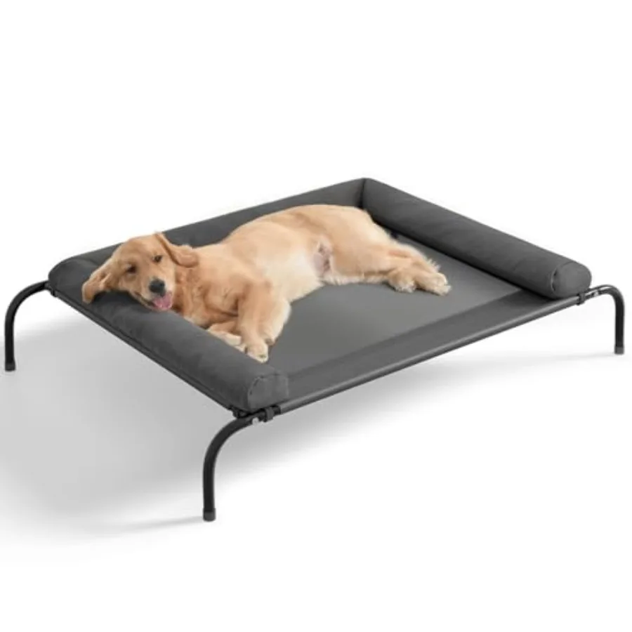 

Cooling Elevated Dog Bed for Large Dogs Portable Indoor and Outdoor Raised Dog Bed with Breathable Mesh Chew Proof Pet Hammock