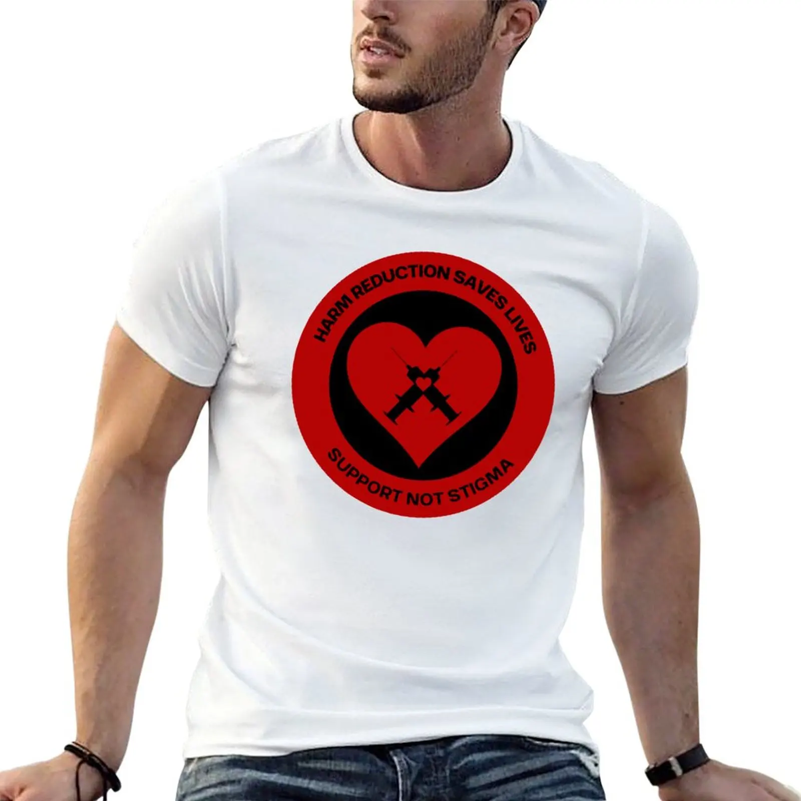 HARM REDUCTION SAVES LIVES T-Shirt Festival Party Tee Top