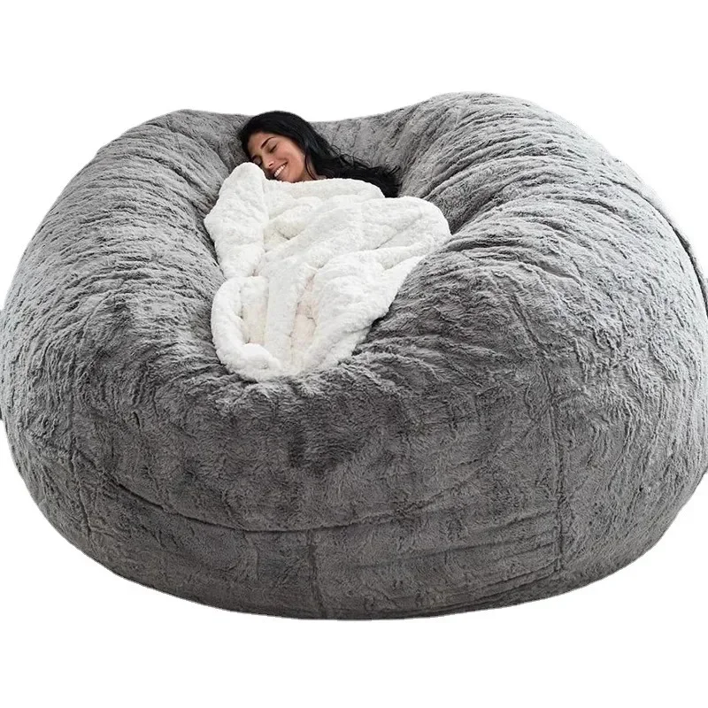 

Sofa plush lazy sofa bean bag artificial fur