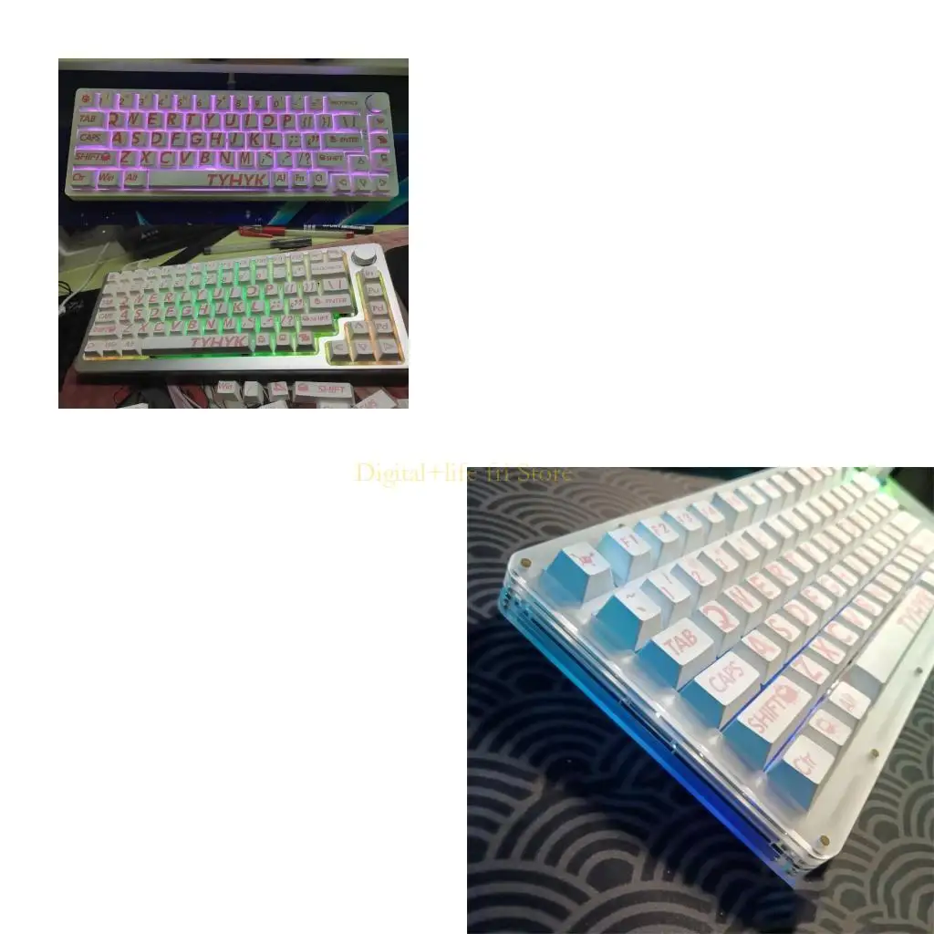 

E06D 132 Ключи Черри PBT Клюки Клюки Сублимация Большая буква