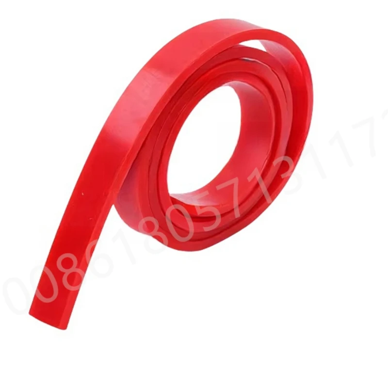 Custom Solid Silicone Rubber Strip Heat Resist High Temperature Insulation Gasket Red