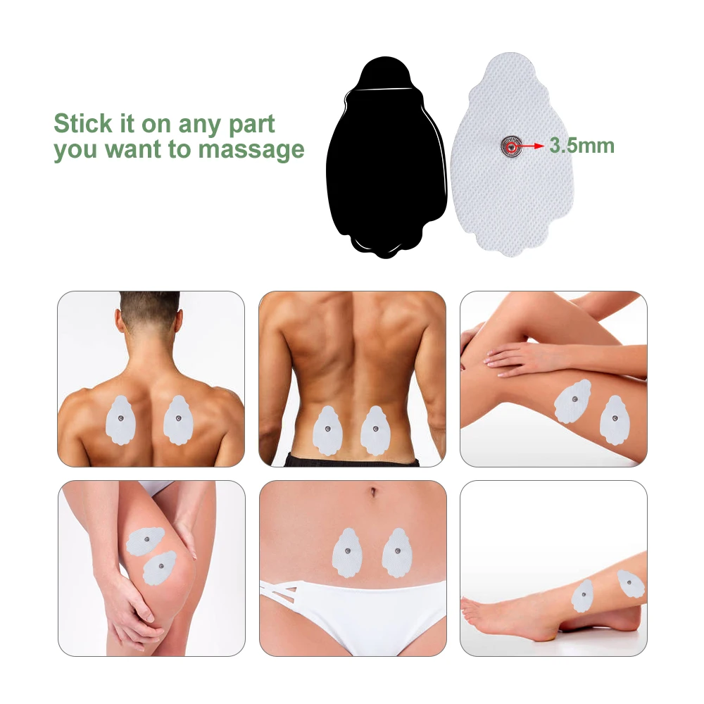 50/100PCS Electrode Pads Gel Patch For TENS Massager Acupuncture Slimming Pulse Nerve EMS Muscle Stimulator Electrode Stickers