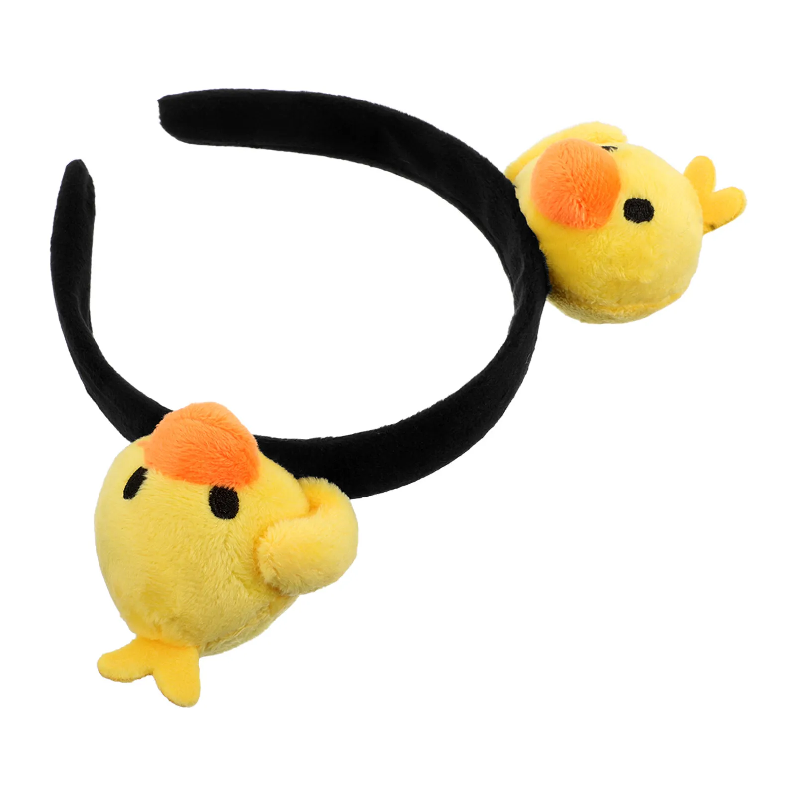 Cute Yellow Duck Cartoon Headband Animal Hairband for Makeup Face Wash Skincare Spa Shower Daily Use Women Girls Soft Hair Care