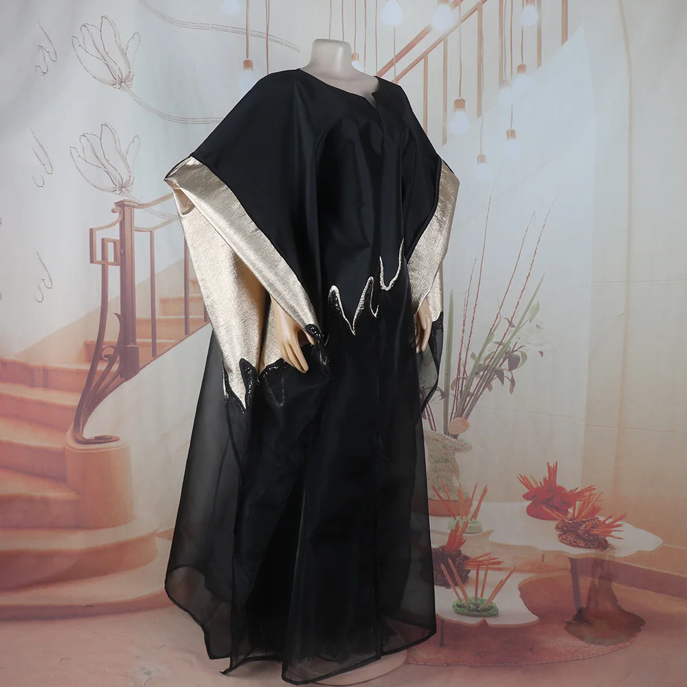 Modische Afrikanische Kleidung Boubou Damenkleid Luxuriöser Afrikanischer Stoff mit Stickerei-Dekoration Damenmode – Detail 19