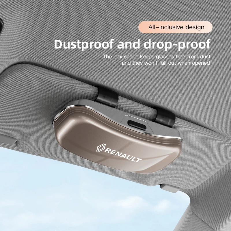 1 قطعة سيارة الشمس قناع نظارات صندوق النظارات الشمسية تخزين كليب لرينو ميجان كليو كوليوس اسبيس كادجار QM6 ZOE كابتور المناظر الطبيعية الخلابة