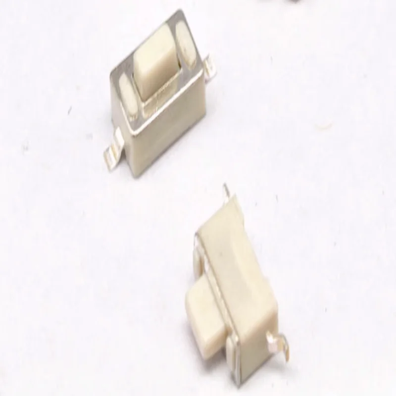 

1000 шт./лот 3*6*4,3 мм 2pin SMD 12 В постоянного тока 50 мА тактовый Переключатель кнопочный сенсорный микропереключатель 3x6x4,3 мм белая кнопка