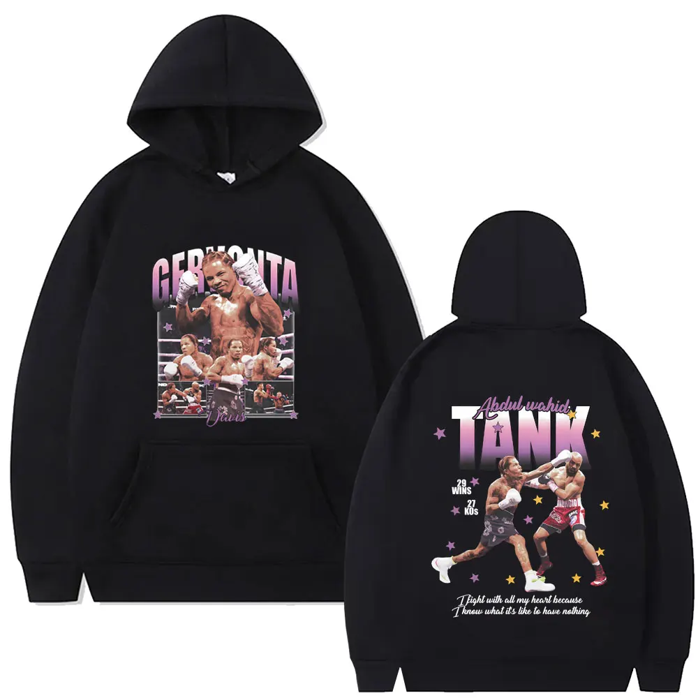 

Gervonta Davis Graphic Print Hoodie Men Women Fashion Retro Boxing Sweatshirt Unisex Casual Oversized Fleece Cotton Sportswear