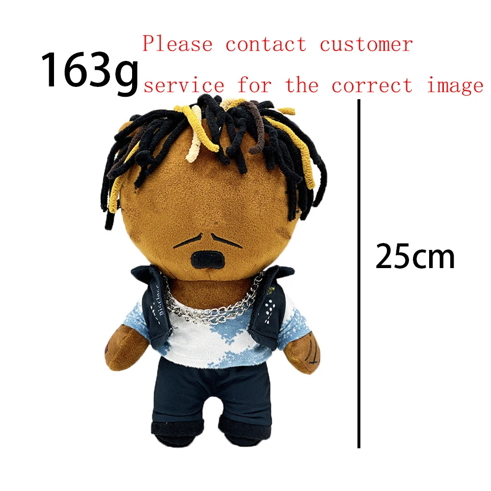 25cm Cat Plush Doll Braided Head Vest Boy Figure Stuffed Toys Cute Boys Girls Christmas Gift