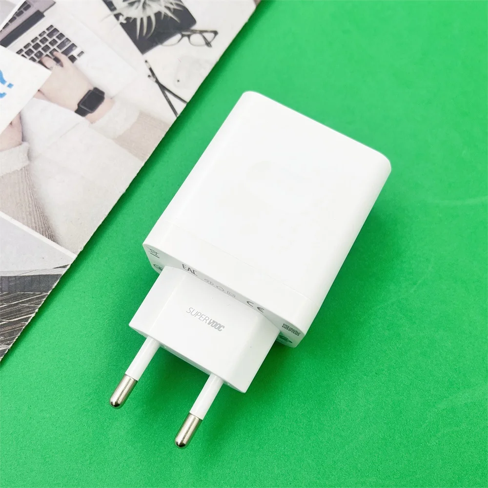 OPPO 33W SuperVOOC Fast Charging USB Charger EU For OPPO A80 A79 A78 A96 A97 A95 F29 F27 A3X A4X A5X Find N2 N3 1M Type C Cable
