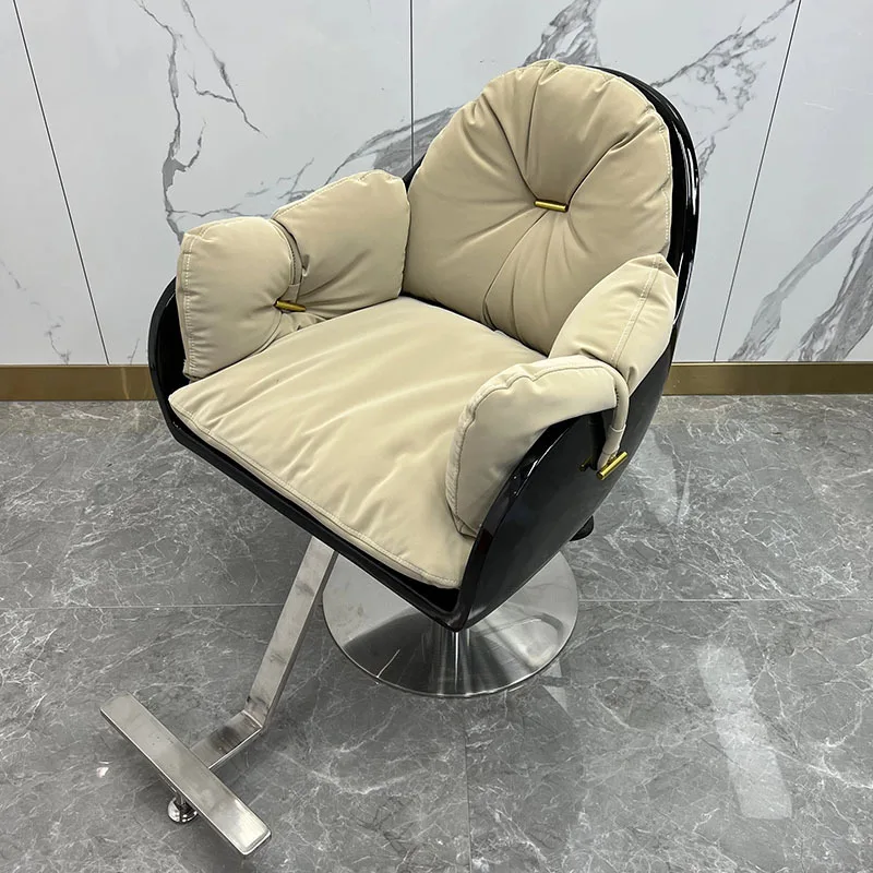 Beauty Dressing Barber Chair Luxury Woman Cosmetic Reclinerbarber Chair Makeup Comfort Sillas De Barberia Home Furniture