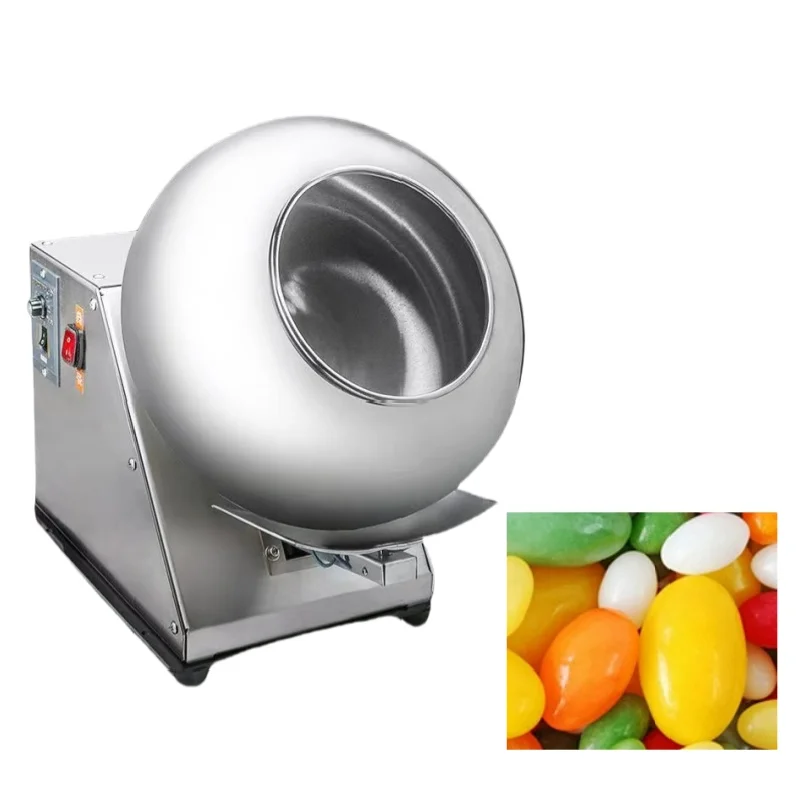 Premium Quality Food Grade Desktop Machine for Chocolate Peanut Candy Sugar Enrobing CUSTOMIZED