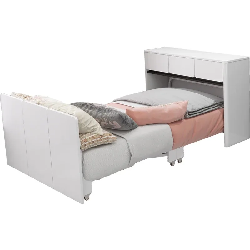 

Folding bed, cabinet, integrated guest room, study, spare bed, balcony, invisible home, single and double lunch break