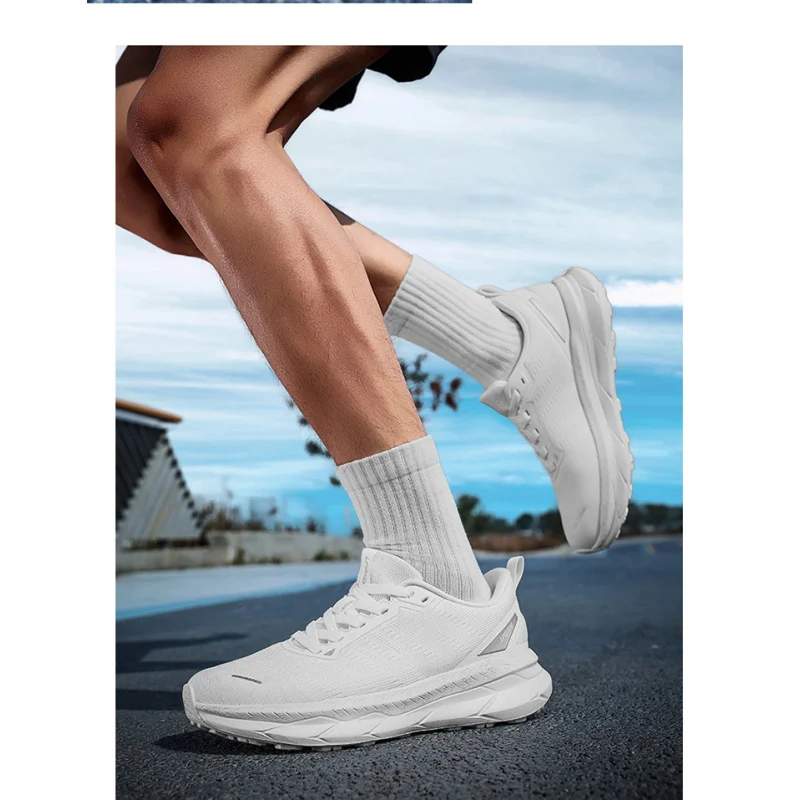 Bestseller herfstschoenen voor heren 2025, ademende sportschoenen van mesh, schokabsorberende hardloopschoenen, snelheidstraining, antislip hiki