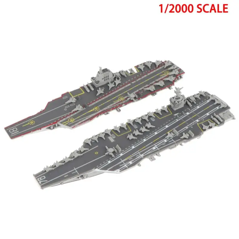 1PCS 1/2000 Scale Multi-type Warship Model 3D Printed Aircraft Carrier/Destroyer Waterline Ornament For Scene Display DIY Hobby