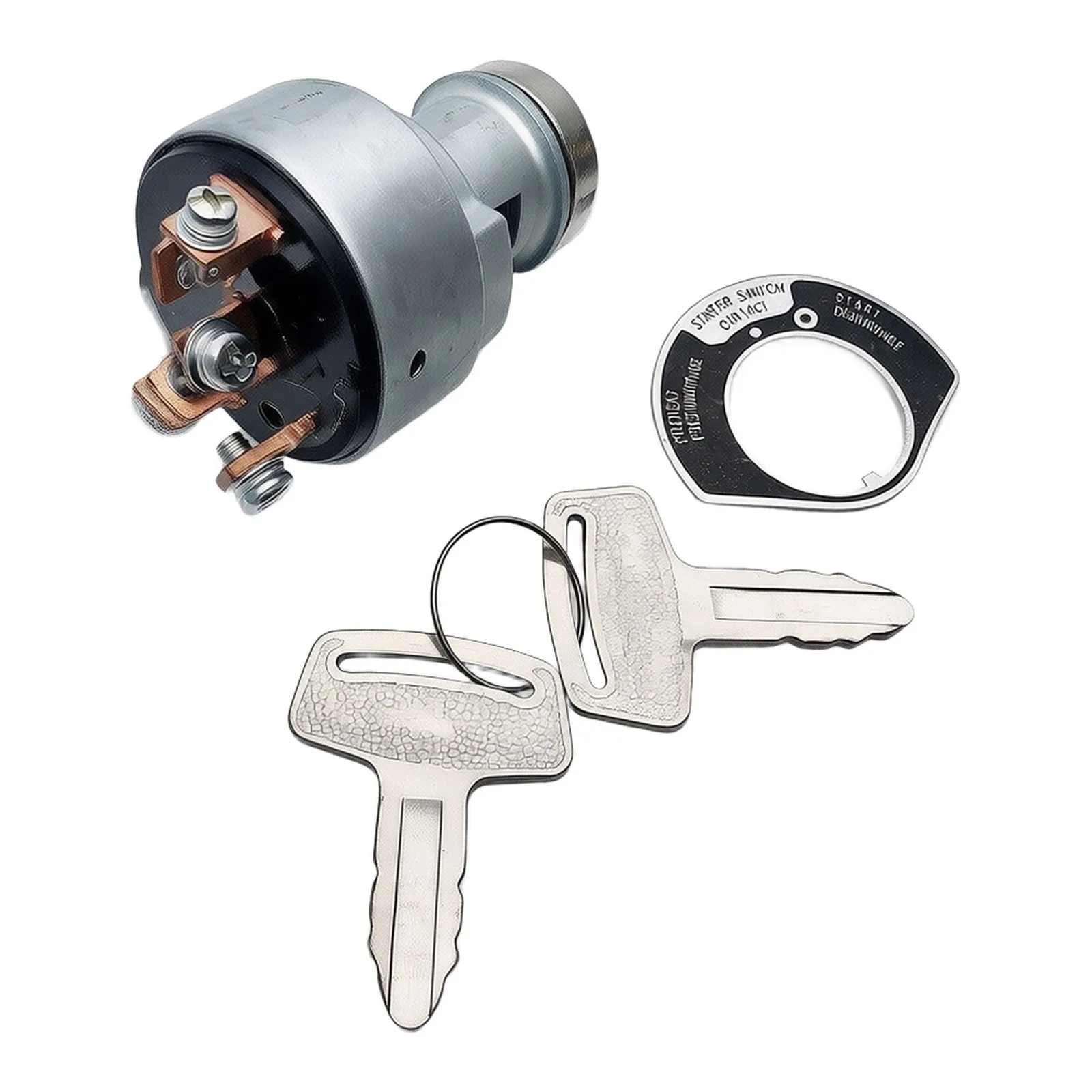 Ignition Switch Switch Office 2 Keys Dual Protection System Easy Installation Keeps Water Out For Kubota Diesel