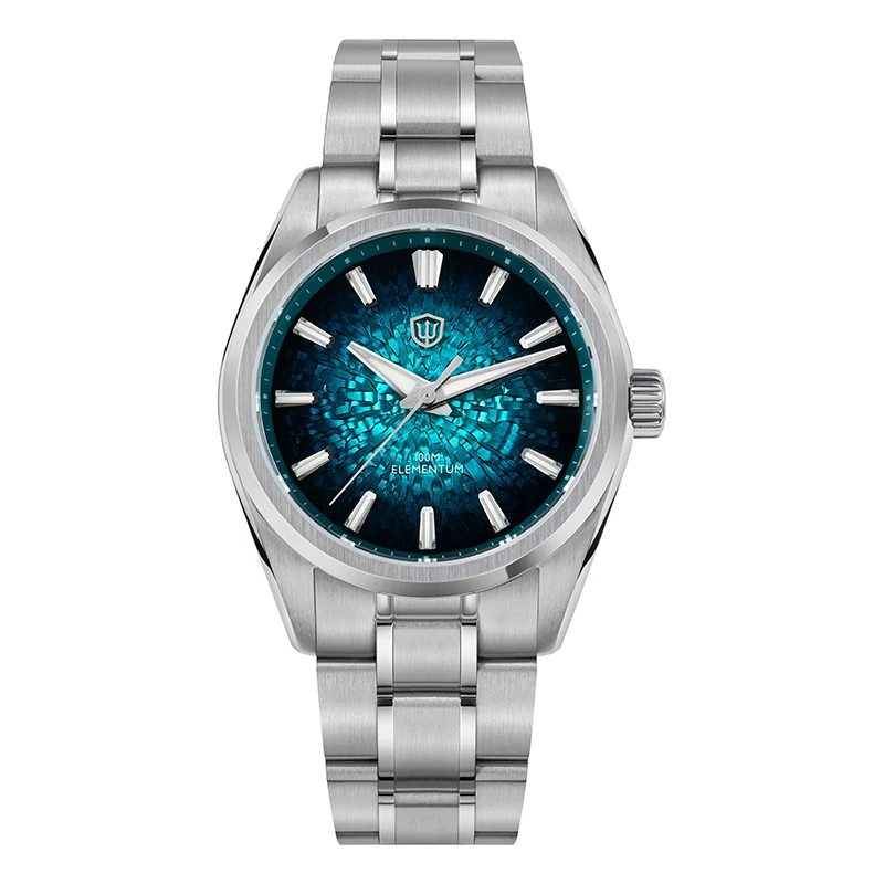 Watchdives 38mm Mannen Quartz Horloge VH31 Sweep Seconden Beweging ijskristal Titanium Waterdichte Horloges WD0003B WD0003C WD0003D