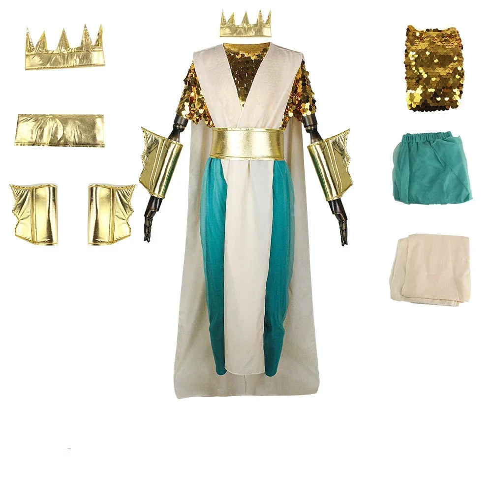 Костюм королевы русалки, сексуальная пара, мужские костюмы Посейдона, фантазия, Хэллоуин, Пурим, карнавал, Марди Гра, наряд