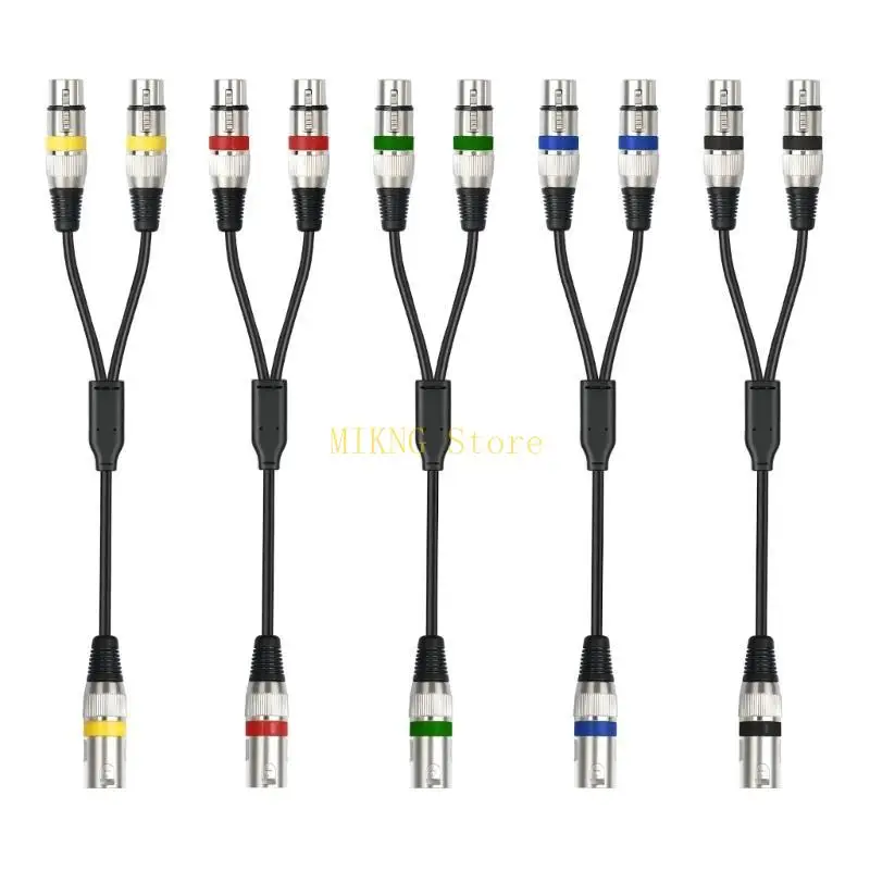 3PIN мужчины до двойного 3PIN Женский кабель с расщеплениями для микрофонов усилителей 50 см лучшей продажи