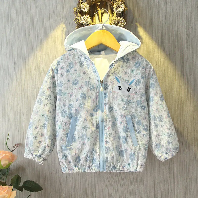 1-7 Years Girl\'s Jacket Spring and Autumn Children\'s Short Coat Fashion New Kids Casual Sportswear Baby Trendy Top