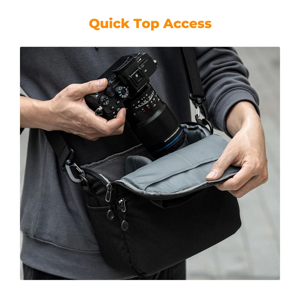 K&F Concept Camera Waterproof Bag Photography Outdoor Crossbody Bag Shoulder Backpack DSLR/SLR Camera Case Photography Bags