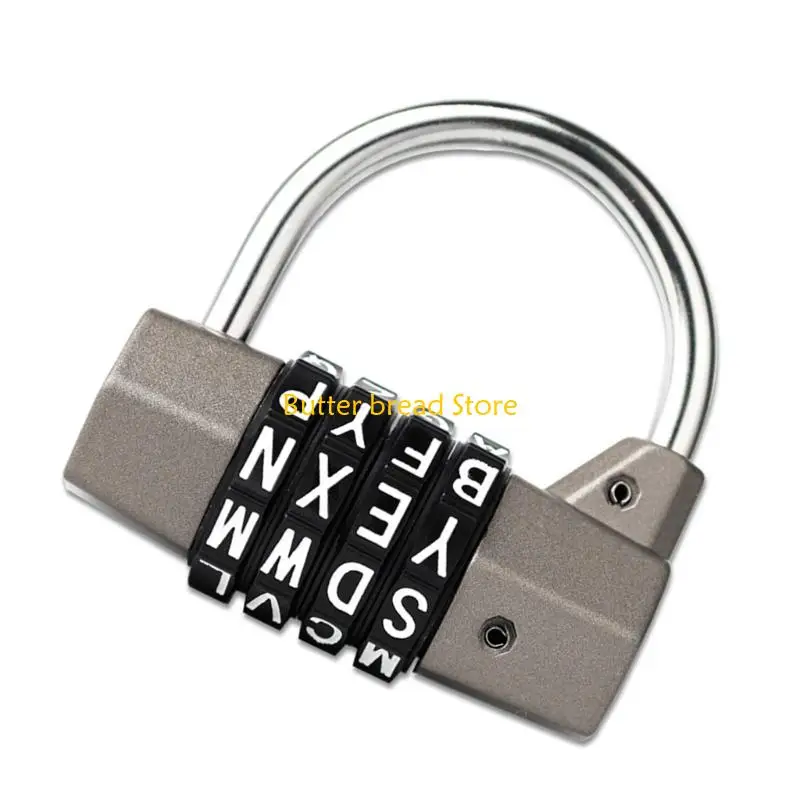 W89C 4 Digit Password Code Combination Padlock Suitcase Safety Lock For Travel