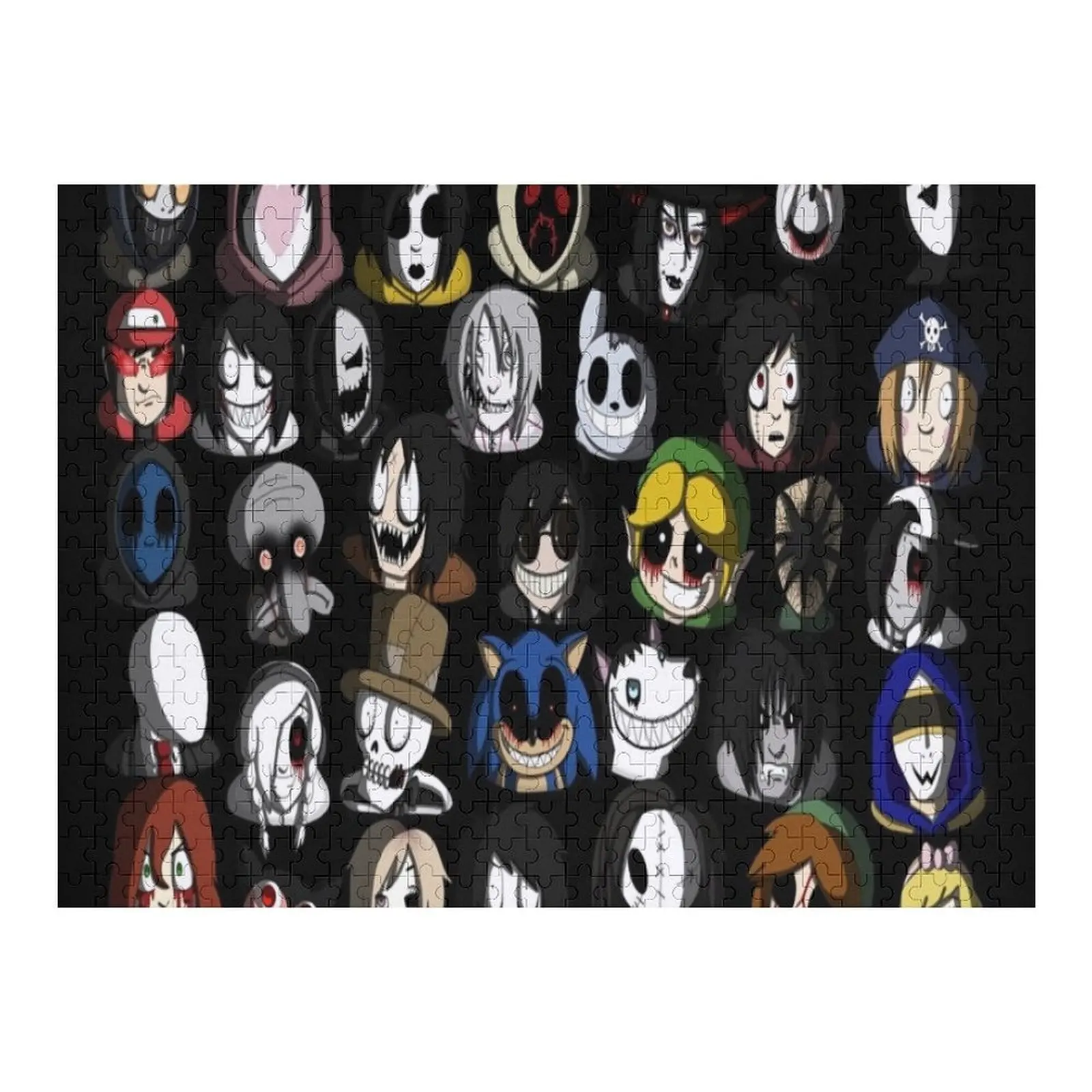 

Creepypasta Jigsaw Puzzle Custom Jigsaw Персонализированная детская игрушка-головоломка
