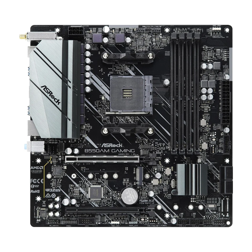 ASRock B550AM GAMING Motherboard AMD B550 Support 3600 5600G 5700X