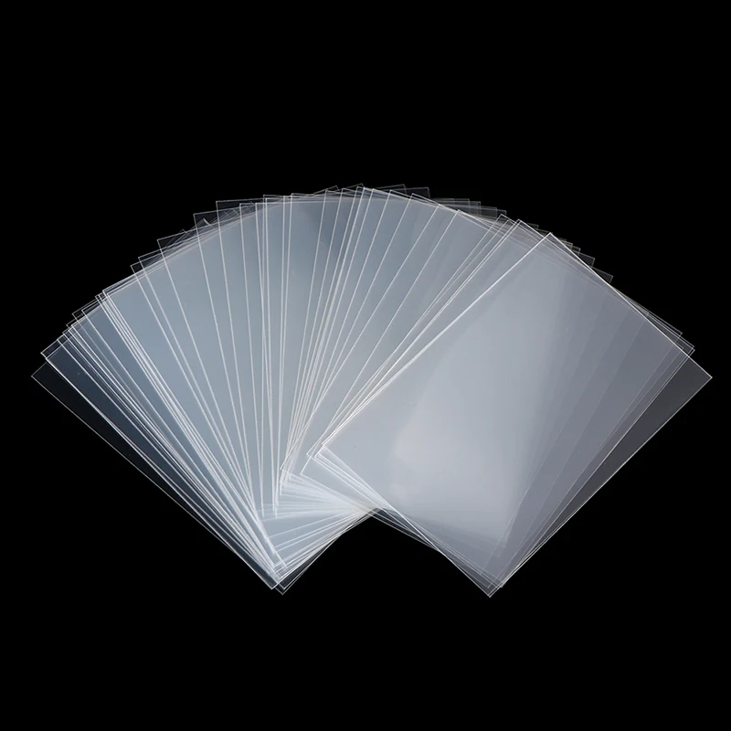 50pcs Korea Card Sleeves Clear Acid Free CPP HARD 3 Inch Photocard Holographic Protector Film Album Binder