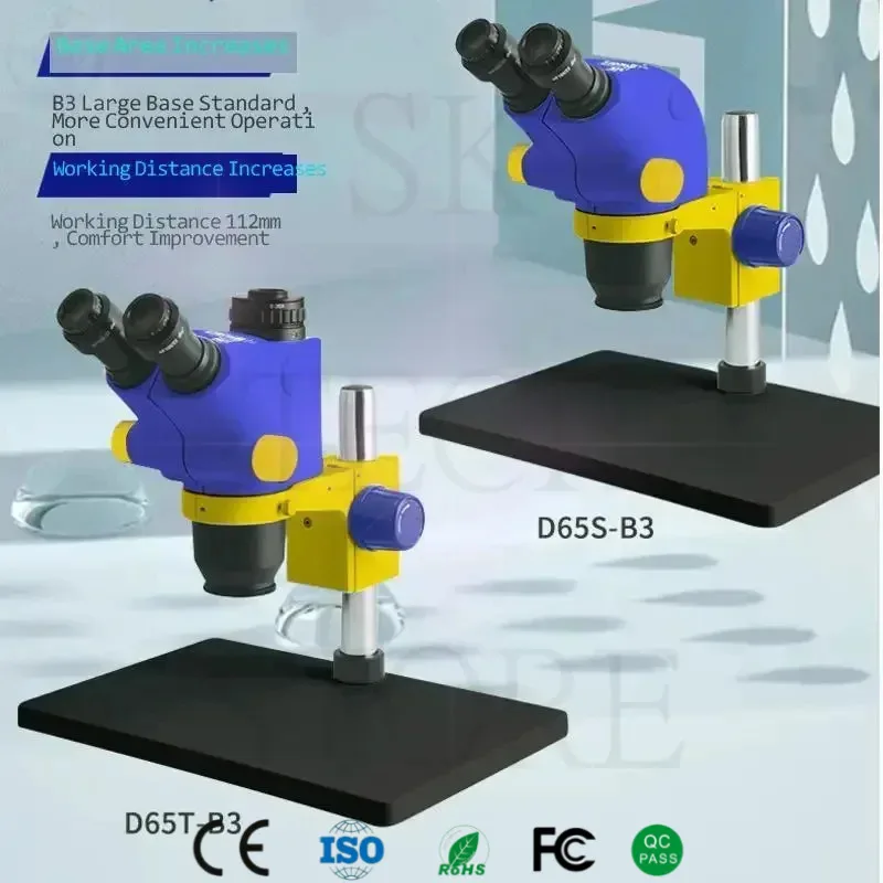 Mechanic D65T Digital Para Electronica Soldering Microscope Camera Optical Objective 6.5X-65X Continuous Multiplier Microscopio