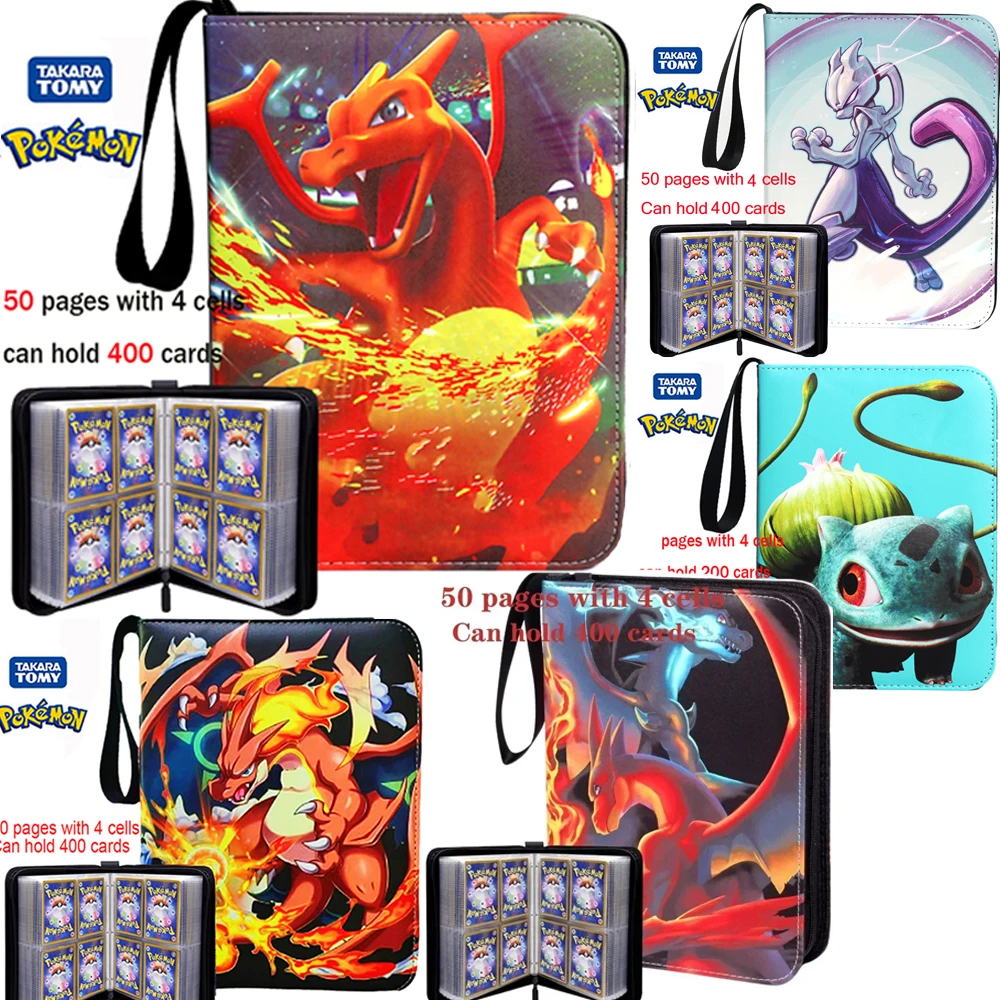 NUEVO 2026: Carpeta para 400 Tarjetas Coleccionables de Pokémon, con 50 Fundas y 400 Bolsillos