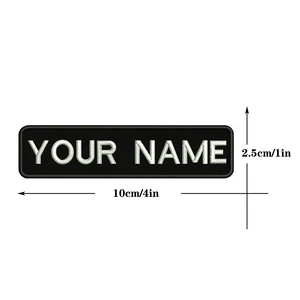 تخصيص تخصيص الاسم والرقم التصحيح ، ملصقات شارة المشارب ، شيفرون المشبك ، الحديد على الدانتيل شماعات أو مطرز ، 1 قطعة ، 10 سم × 2.5 سم أفضل 10 شارات مطرزة من Nike مبيعا - رقم 1