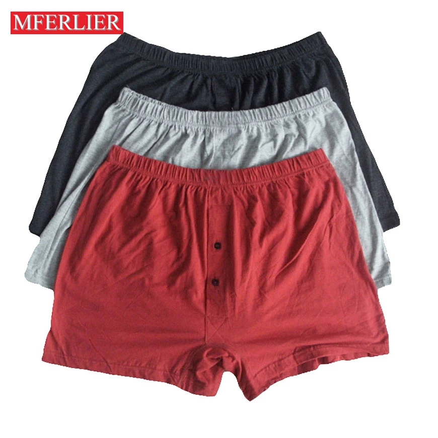 125KG Plus Size Underwear Cotton Waist 140cm Loose Men Boxer 4 Colors