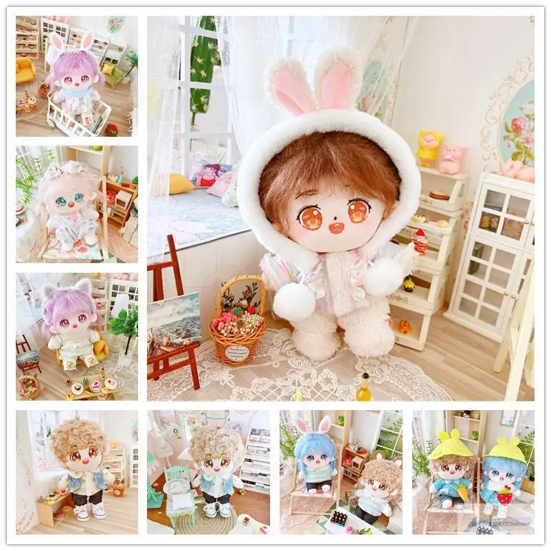 25 types 20cm doll clothes overcoat suit dolls accessories for our generation Korea Kpop EXO idol Dolls gift DIY Toys