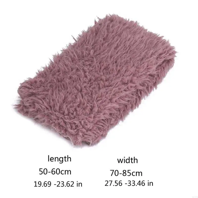 Puntelli per fotografia neonato Fondale per bambini Coperta in morbida pelliccia sintetica per neonati Accessori per sfondo per