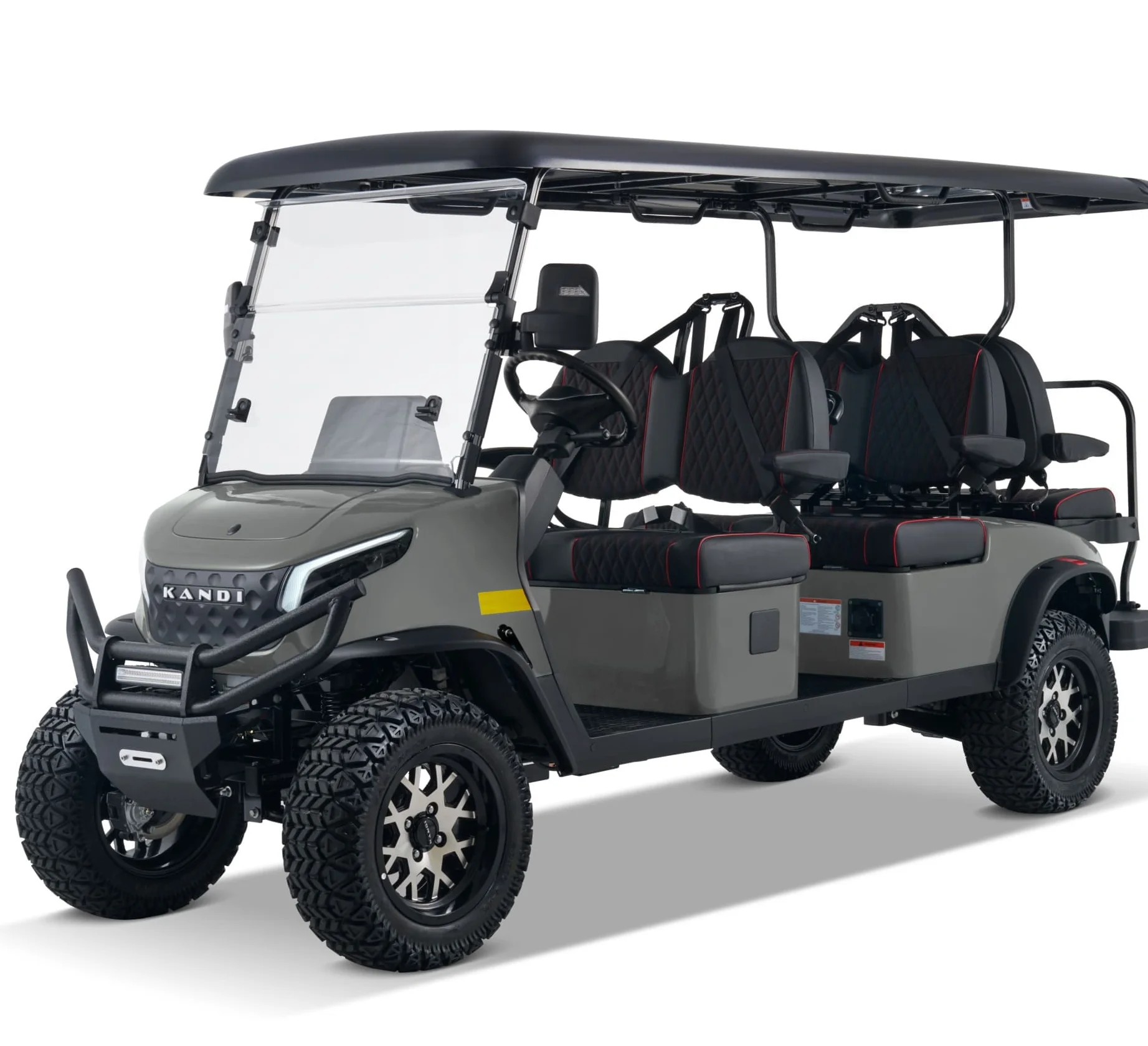 Kandi Electric 48V 5kw Motor Golf Cart Steel Material  6 or 8-Seater Buggy with Dot Certificate