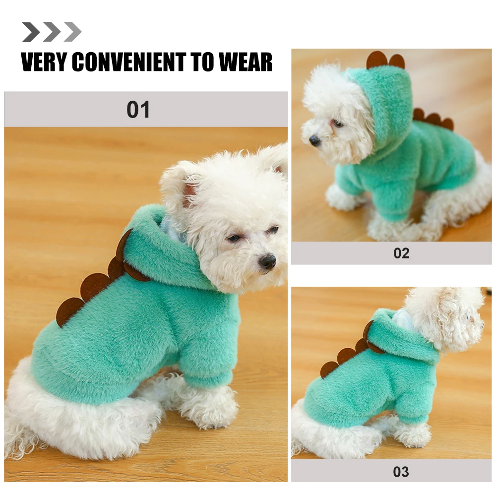 

Pet Hoodie Sweatshirt Small Dogs Winter Clothes Pets Polyester Coat with