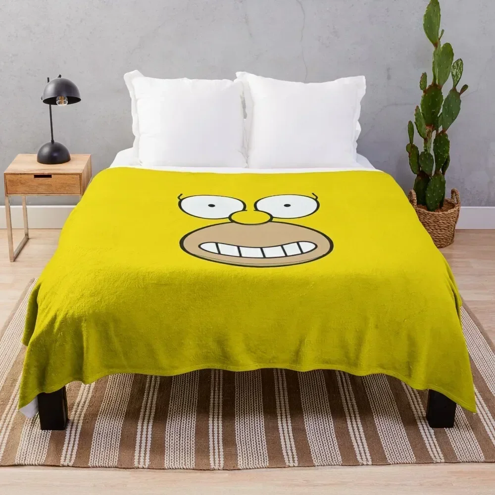 

Homer Background 2 Throw Blanket Camping Cute Plaid manga Fashion Sofas Blankets