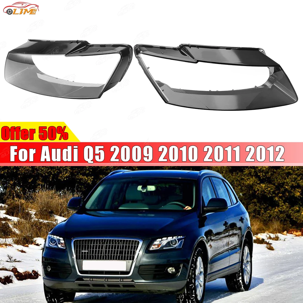 

Fit For Audi Q5 2009 2010 2011 2012 Acrylic lampshade Daytime Running Light Cover Headlight lens Headlight housing