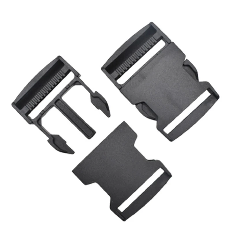 Kunststoff Dual verstellbare seitliche Entriegelungsschnallen Kunststoff Tri-Glides Slider verstellbare Schnalle Rucksack Gürtel Tasche Teile Gurtband – Detail 8