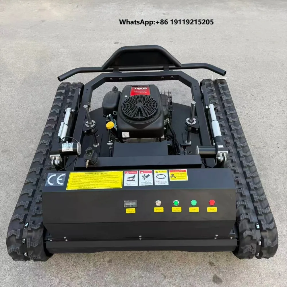 Lawn Mower Engine Mini Robotic Mower 900mm Cutting Width 16HP Hot-selling Visual Remote Control Storage Rack