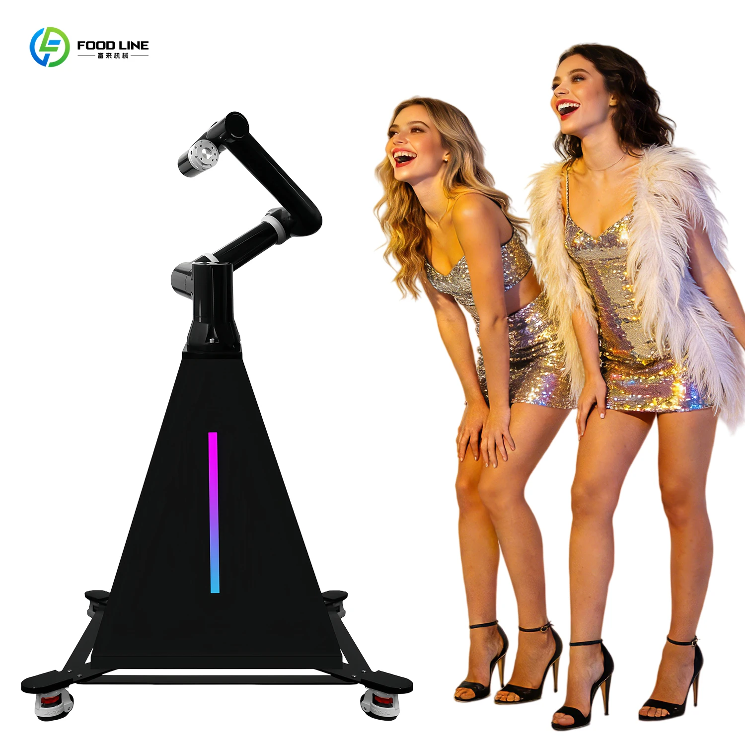 Light Weight 6-axis Robot Arm Customized Commercial Instant 360 Degree Robotic Arm Camera Photo Booth Machine